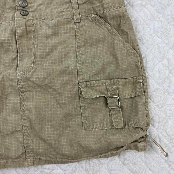 Be Bop Y2k Beige Cargo Mini Skirt - Picture 2 of 6